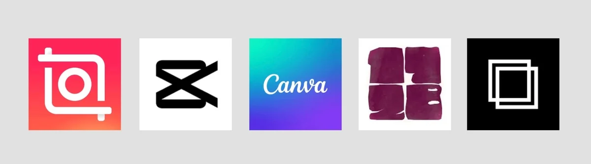 Приложения для каруселей: InShot, CapCut, Canva, 17V28, SCRL